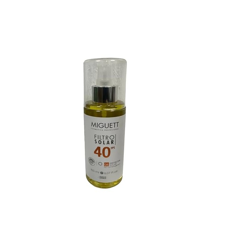 Filtro Solar Absolutta FPS40. Libre de lípidos. No comedogénico No