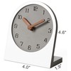 mooqs Wooden Silent Non-Ticking Battery Operated Decorative Small Mini Analog