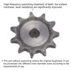 sourcing map 11 Teeth Sprocket Type B 10 mm Bore