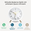 Mebus Silent Alarm Clock with Stylish Design, Snooze and Illuminated