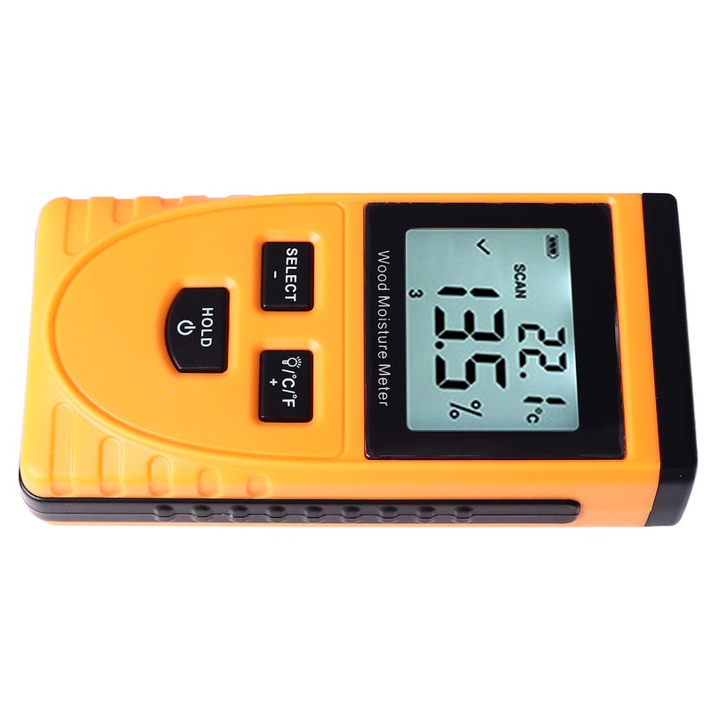 WT630 Wood Moisture Meter Pinless Induction 8 Levels Adjustment Multifunction