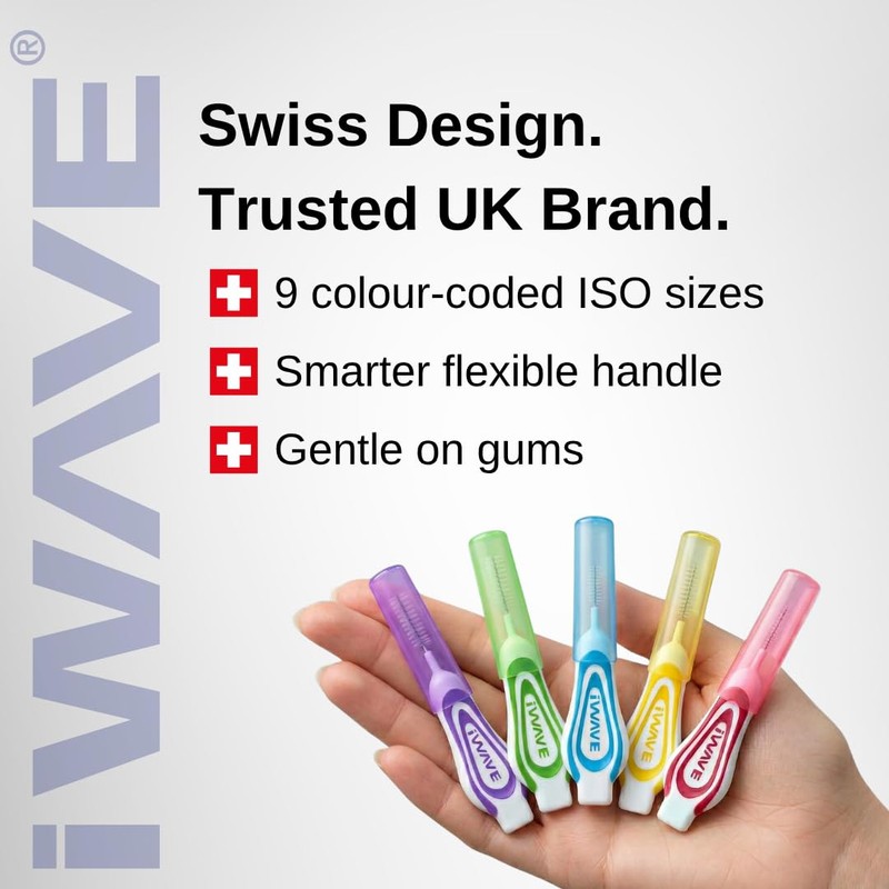iWave Interdental Brushes Fine Size 0.45 mm Orange Pack of