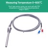 Twidec/2M NPT 1/4" inch (6X50MM) Pipe Thread Temperature Sensor Probe