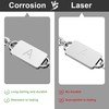 2PCS Initial Letter Stainless Steel Bracelet, A-Z Letter Pendant Cuban