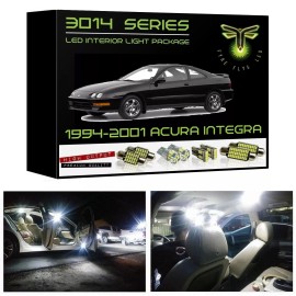 Fyre Flys 8 White LED Interior Lights Kit Package 1994-2001 Acura Integra 3014 Series+Tool