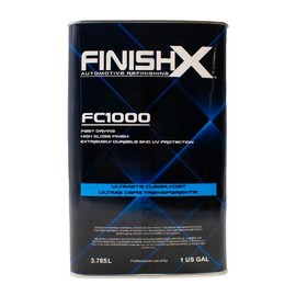 LAUCO FinishX Automotive Refinishing Ultimate Clear Coat (FC1000-1 Gallon) 4:1 Kit with Fast Activator/Hardener (FH1010-1 quart)