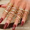 Hebterrka Gold Knuckle Rings Set for Women, Petite, Simple, Trendy,