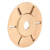 6T Golden Wood Carving Disc Engraving Blade Woodworking Milling Cutter