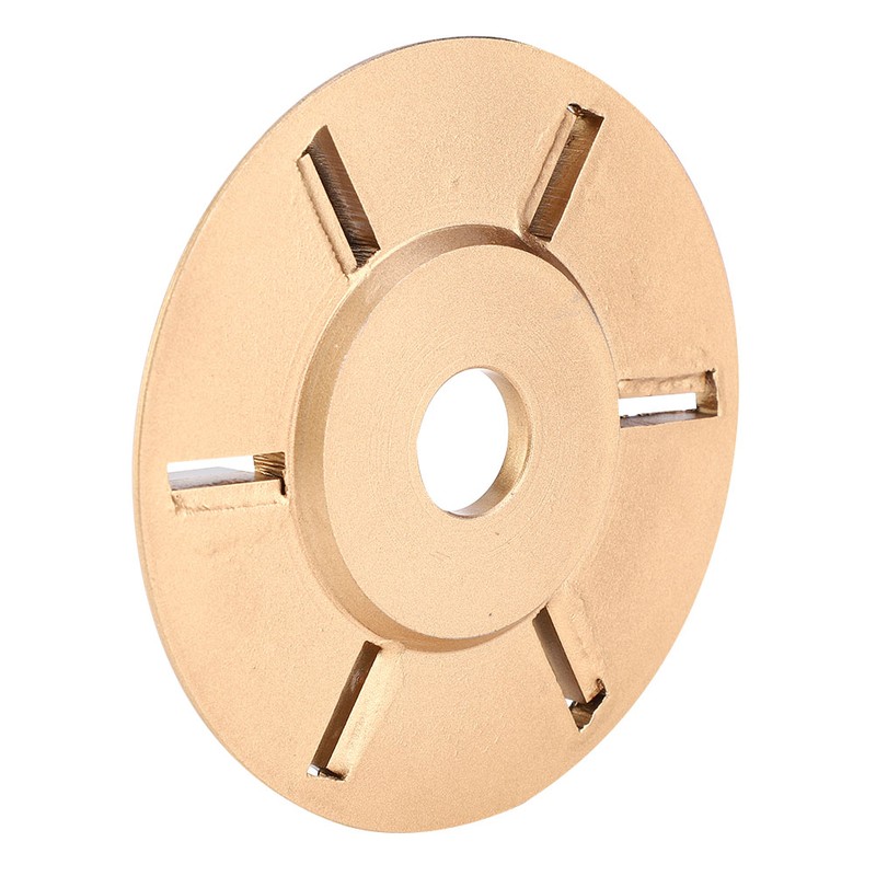 6T Golden Wood Carving Disc Engraving Blade Woodworking Milling Cutter