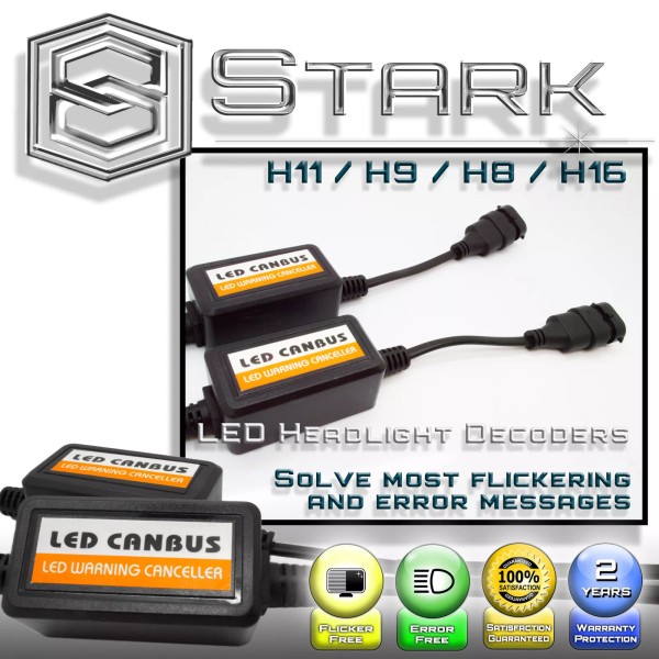 Stark LED Headlight Anti Flickering Decoder Canbus Error Free Resistor