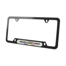 Mugen X1 Mugen Carbon Fiber Stainless Steel License Plate Frame Carbon Fiber Emblem