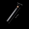Dancepandas, 30 pcs plastic test tubes with natural cork (transparent),
