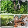 WORKPRO Weed Puller Tool, Metal Leverage Base and V-Shaped Forks