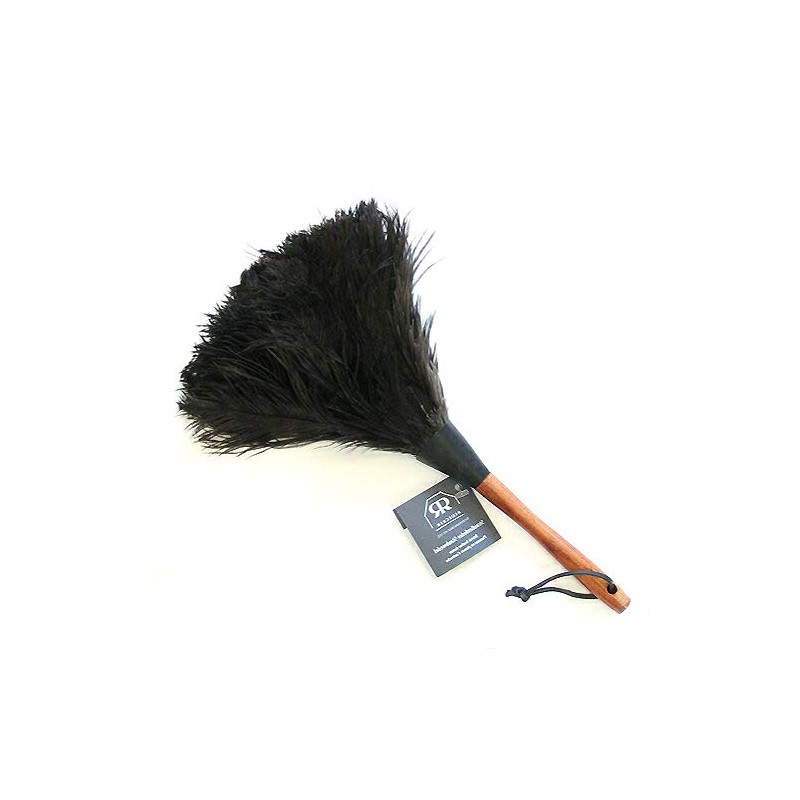 Redecker Ostrich Feather Duster, 13.8 inches (35 cm), Black
