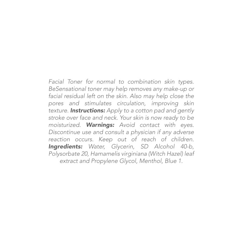 Be Sensational Facial Toner