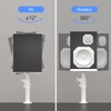 suptek Clamp-on Speaker Stand Desk Mount Set, Height Adjustment, Tilt,