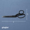 Gingher Tijeras de mango doblado de peso pluma, tijeras de
