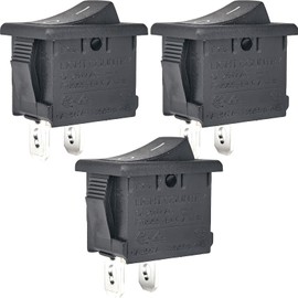 R19A Rocker Switch 3-Pack - SPDT 6A 250VAC 21x15mm T105/55 Industrial Switch - Multi-Device Replacement Bundle