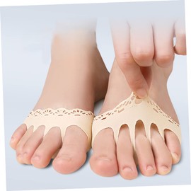Ipetboom 2 Pairs of Women’s Lace Hollow Toe Socks Non-Slip Half Socks Cushioning for Breathable Comfort for High Heels and Summer Wear