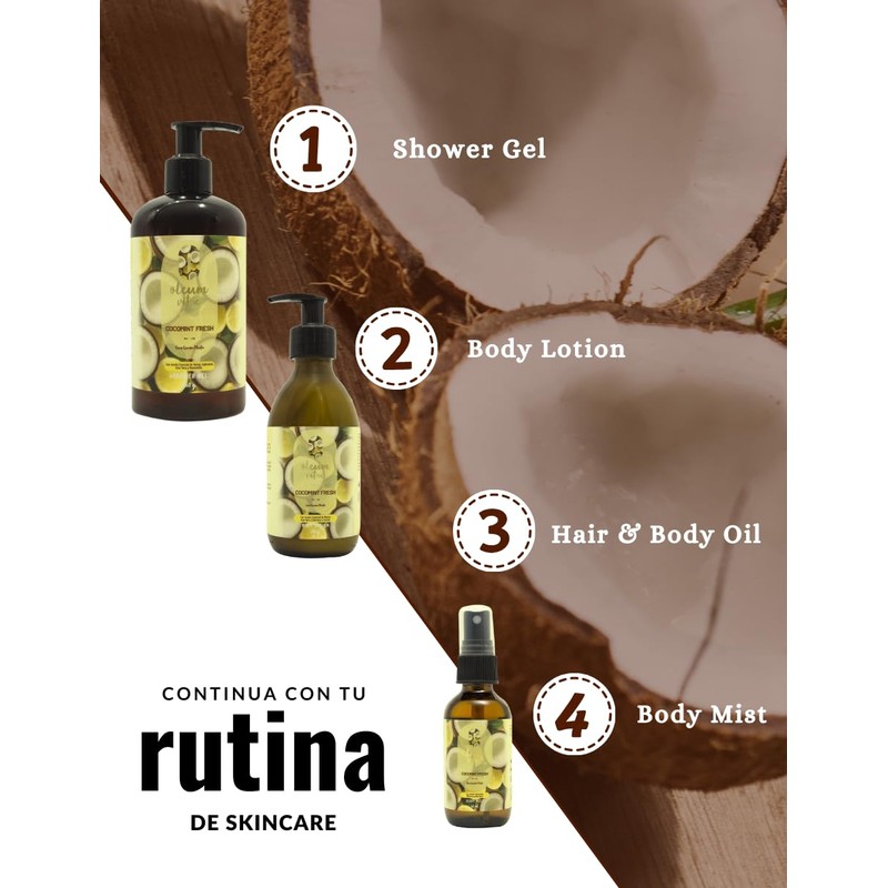 Crema Corporal Oleum Vitae Cocomint Fresh Coco Limón Menta 250