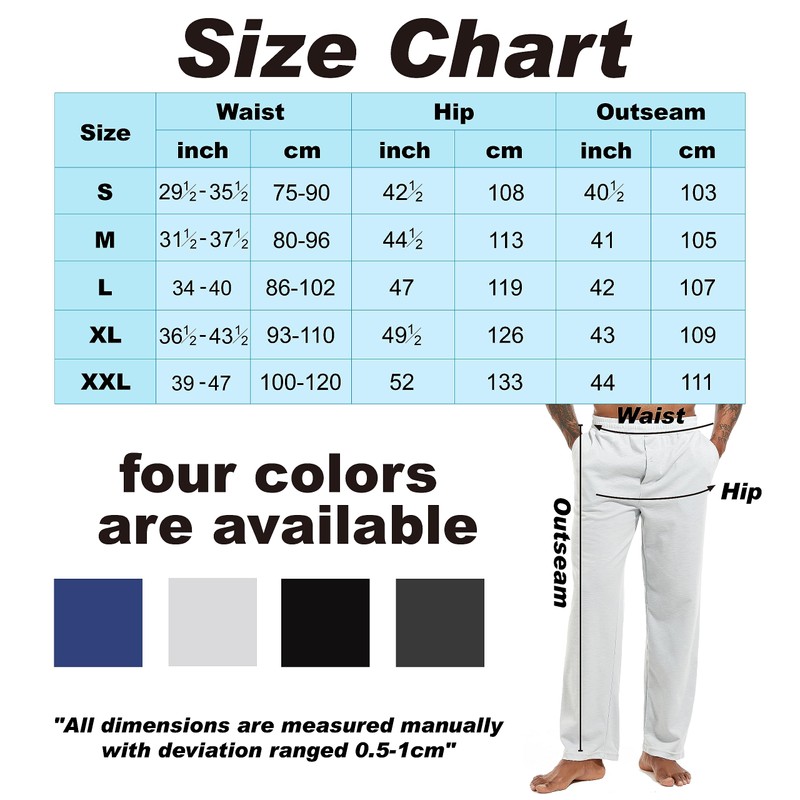 Inner Wish Men's Pajama Pant, Soft Mens Lounge Pants Sleep