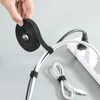 Cable organizer, attachable and detachable strap, 5M cable holder tie white 10ea