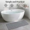 THMINS Long Diatomaceous Earth Stone Bath Mat, Foldable Bathroom Runner
