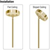 MAYOMAJO 4-pc M10 Threaded Extension Poles, Lighting Fixture Downrods Stems
