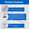 Pack of 30 M5 Countersunk Screws, Flat Head Machine Screws,