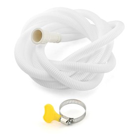 Dehumidifier Drain Hose,Universal Air Conditioner Drain Hose,Flexible PP Replacement Hose with Cuttable Rubber Adapter & Clamps, Leak-Proof 3/4" Connector for AC Units,And Washing Machines‌(13.12ft)
