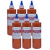 Handy Art Glitter Washable Glue, 8 oz., Orange, 6/Pack (RPC146015-6)
