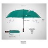 Balios Travel Folding Umbrella with Real Wood Handle Auto Open