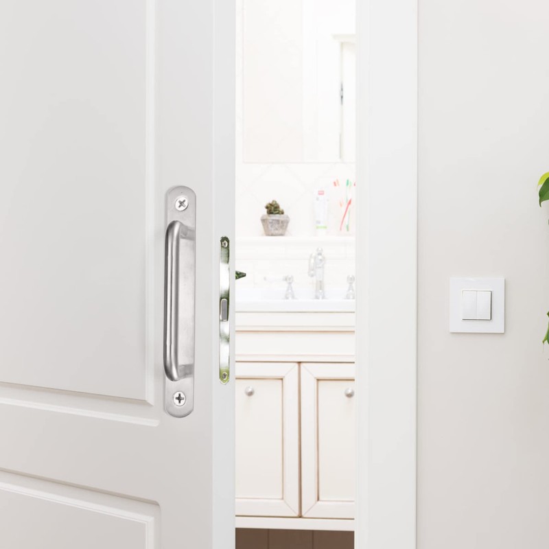 2 Pcs Pull Push Door Handles,Push Pull Door Handles,Stainless Steel