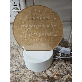 Unbranded Appreciation Gift Sometimes You Forget You're Awesome. Usb Night Light. New