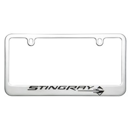 Corvette C8 Stingray Chrome License Plate Frame