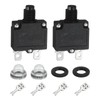 sourcing map 2PCS 15A Thermal Circuit Breakers, 125/250V AC,32V DC