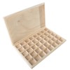WooDeeDoo Shallow Slim Wooden Box | 40 Compartments | Gemstone