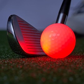 TH Golf Led Night Golf Balls, Long Lasting Bright Night Golf Balls, 5 Colours of Choice (Red)