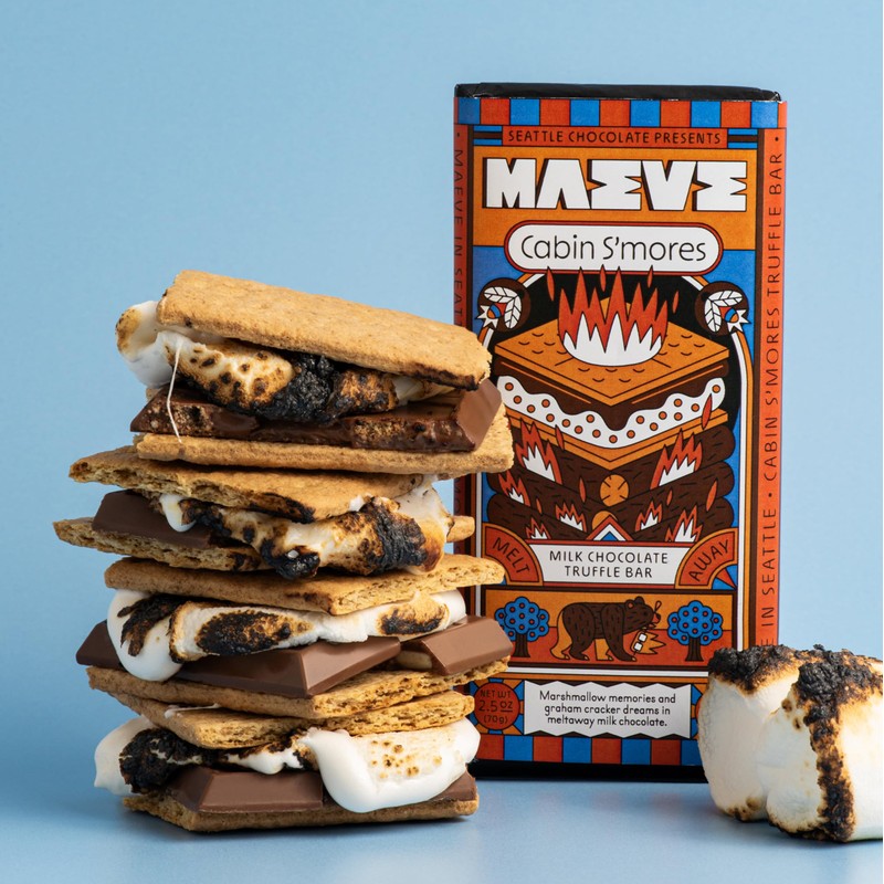 Maeve Chocolate Cabin S'mores Truffle Bar