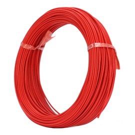 Vehicle Loop Detector Coil, 0.75mm² Parking Lot Gate Loop Detector Wire, Loop Wire for Car Parking Lot Gate Traffic Control, 50m 600V Loop Wire Loop Cable Wire PTFE Shell Cable