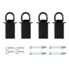 4Pack Trailer Stake Pocket D Rings Tie Downs Heavy Duty