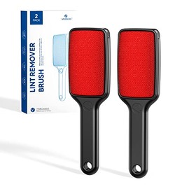 VASSON - Cepillo para Polvo de Pelusas de Doble Cara, Reutilizable de Terciopelo para Ropa y Chamarra
