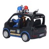 Policeman Car Toy Strong Alloy Detailed Texture Lights Sound Effect