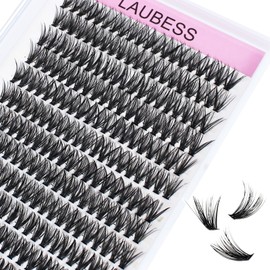 LAUBESS Pestañas Postizas Individuales, Extensiones De Pestañas Postizas, Pestañas Postizas Caseras, Pestañas Postizas Impermeables (40D-D-17)