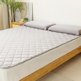 Mattress Pad, Summer, Single, Cooling Feel, QMax 0.4 or above, Moisture Absorbent, Breathable, Cool, Smooth, Quick Drying, Soft, Cool Pad, Antibacterial, Odor Resistant, Dust Mites, Sweat Wicking