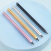 AUAUY 2 PCS Metal Inkless Pencil, Infinity Pencil, Reusable Everlasting