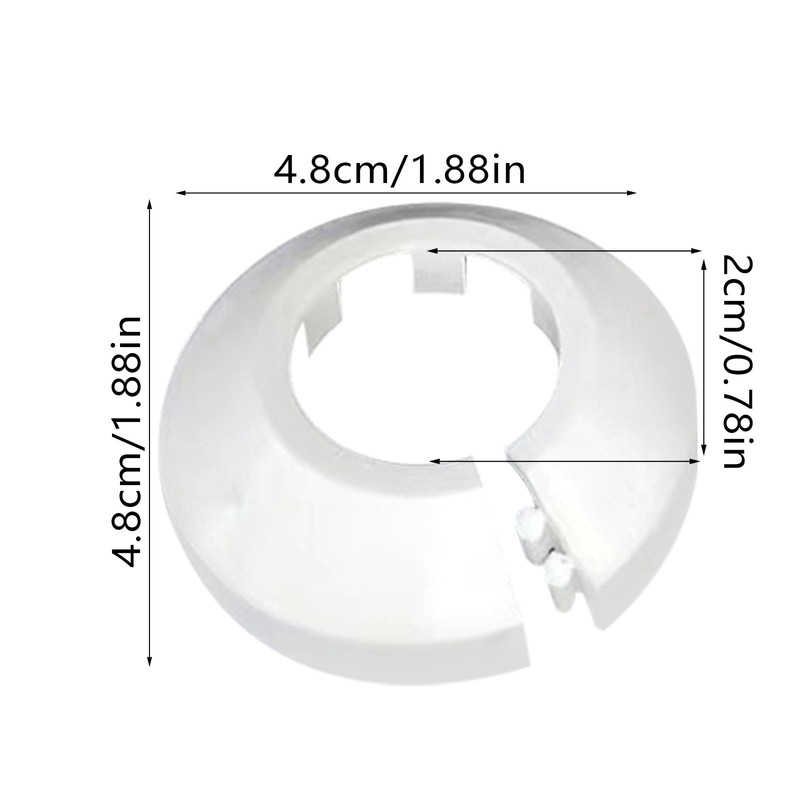 DALAETUS Pack of 20 Pipe Cover Kit, Heating Pipe Rosette,