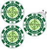 Lousrnman 3 Pcs Golf Green Reader, GreenGreen Ball Marker for