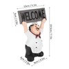 Chef Sculpture Raise Your Hands Welcome Resin France Cook Ornaments