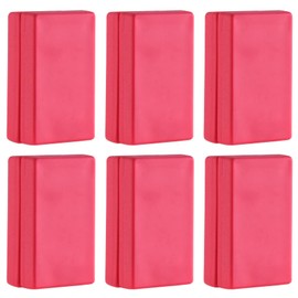 Magnetic Flag Weights for Bottom of Flag in Winds, Rubber Covered Heavy Duty Magnet Weights, Stop American Flag from Wrapping Around the Pole or Hooking on the Gutter, Red, 6 Pairs(Pack of 12)